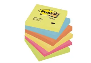 Podkładka samoprzylepna, energetyczna, 76x76 mm, 6x100 arkuszy, 3M POSTIT